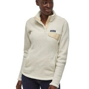 Patagonia Women's Re-Tool Snap-T Fleece Pullover Size Small Colour: Raw Linen